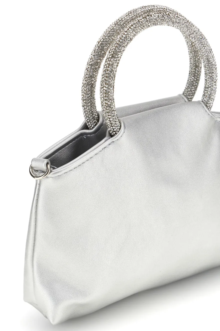 Borsa argento con manico gioiello Nbg SERA/1281