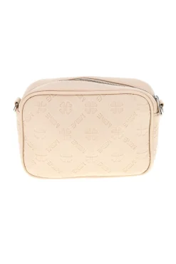 Borsa beige a tracolla con zip Me & me 20447