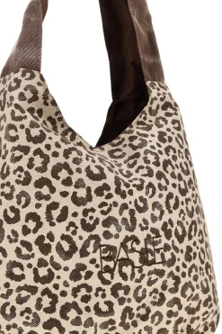 Borsa beige animalier con nodo Basile CLASSBA22222