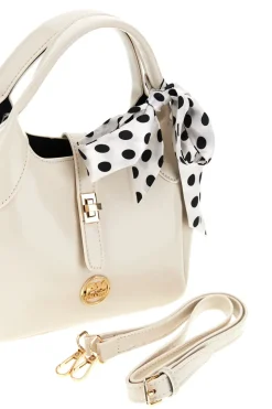 Borsa beige con foulard Prima riga BAGPITT005-B