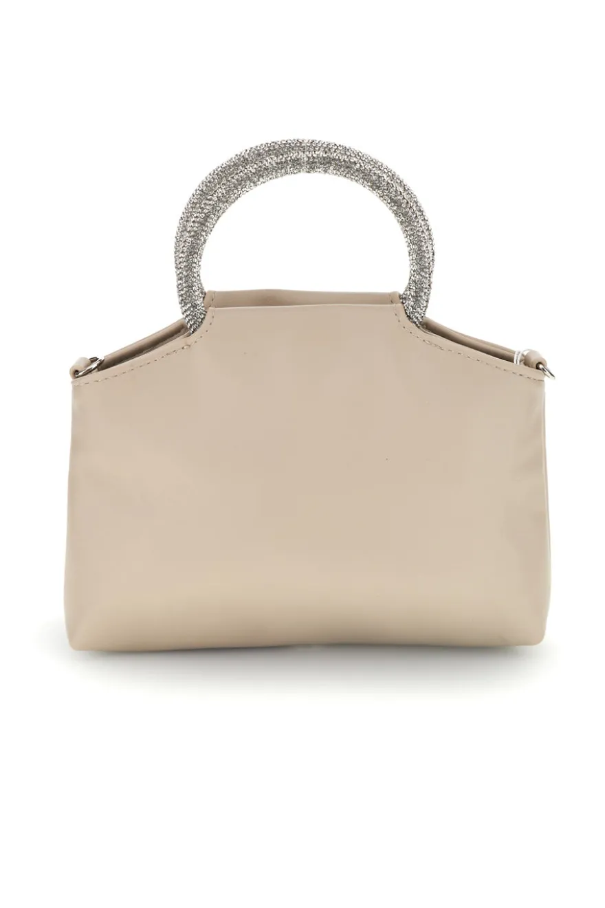 Borsa beige con manico gioiello Nbg SERA/1281