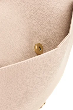 Borsa beige con patta e manici Prima riga BAGPITT002-B