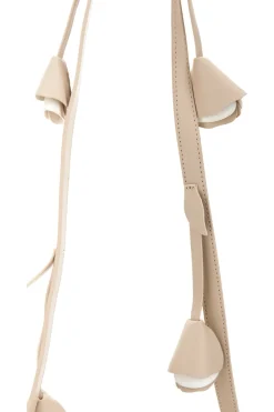 Borsa beige con tracolla rimovibile Lancetti MOI LL26S-106-1