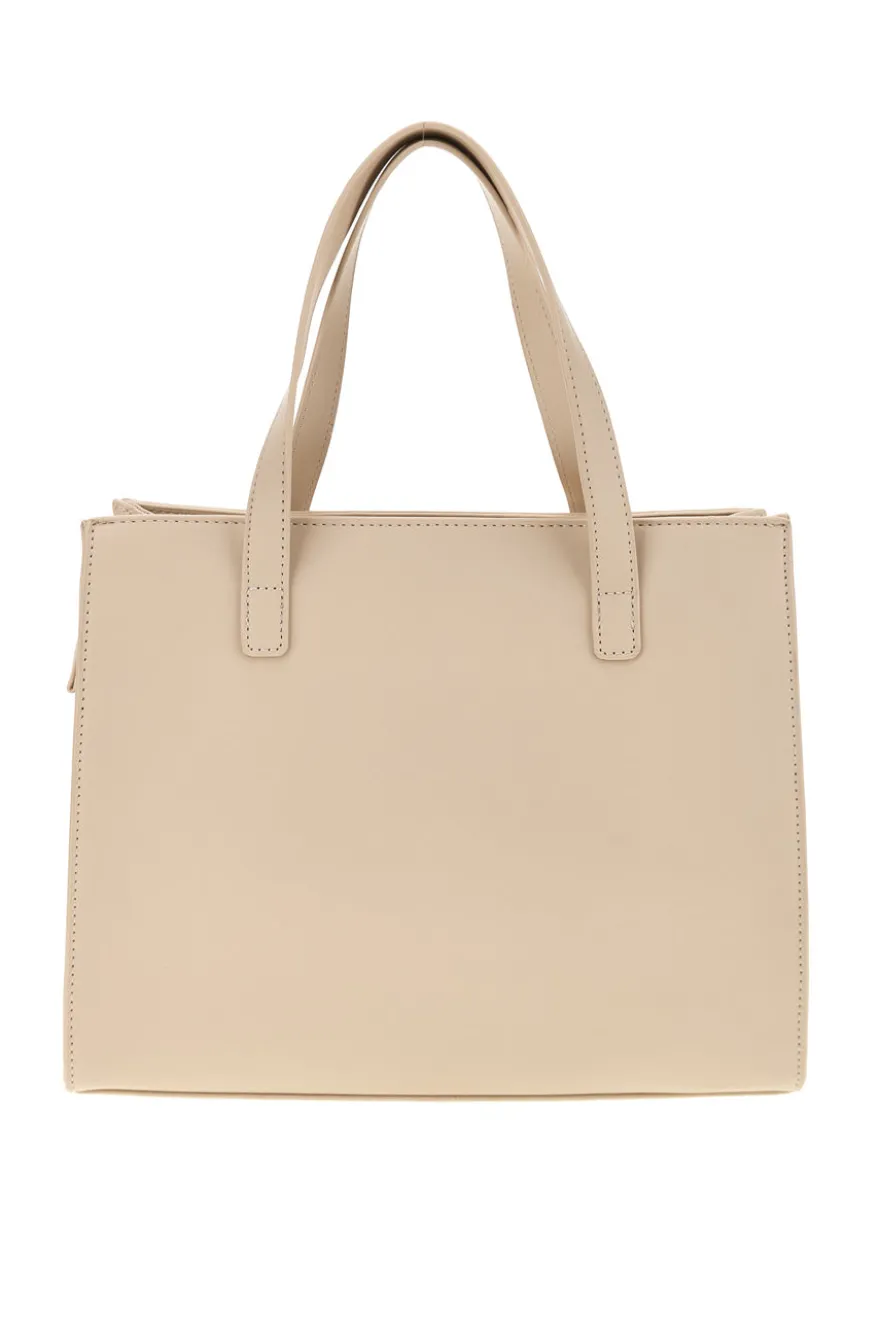 Borsa beige con tracolla rimovibile Lancetti MOI LL26S-106-1