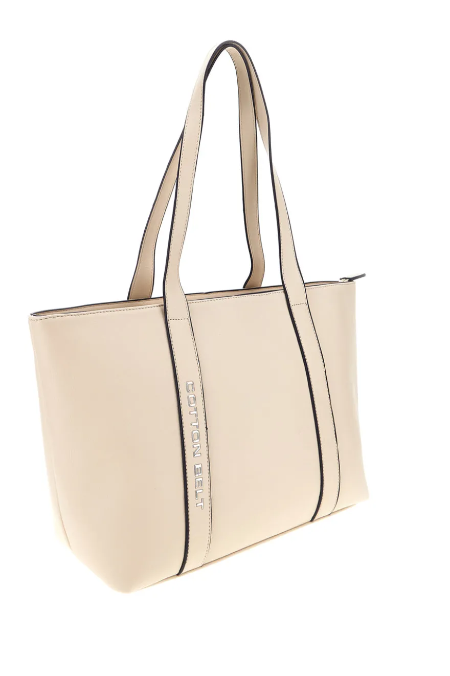 Borsa beige shopper Cotton belt 19,040,B001