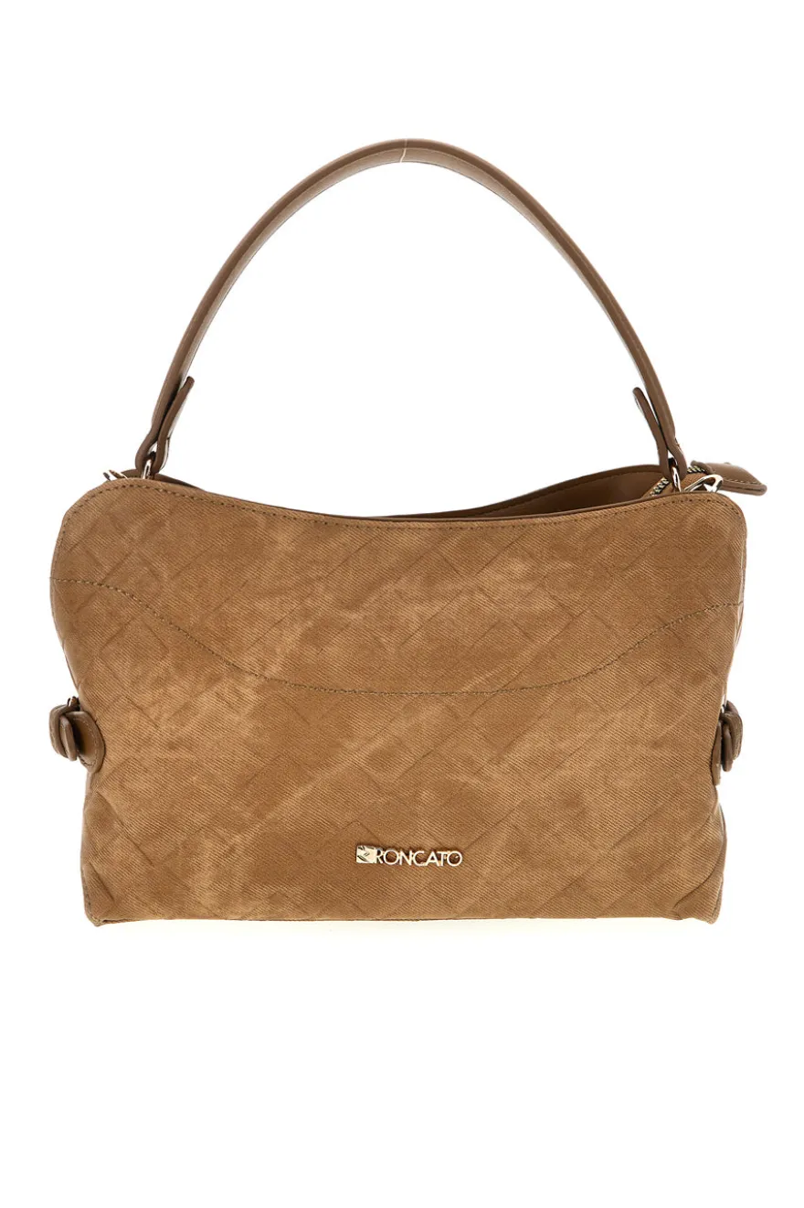 Borsa color Cuoio con tracolla removibile Roncato R5390