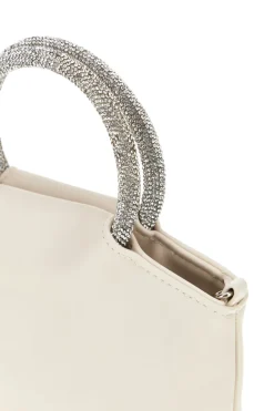 Borsa crema con manico gioiello Nbg SERA/1281