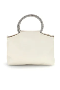 Borsa crema con manico gioiello Nbg SERA/1281