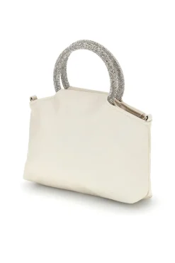 Borsa crema con manico gioiello Nbg SERA/1281