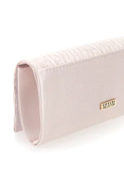 Borsa da sera rosa a mano con tracolla rimovibile COVERI COLLECTION SERA 099