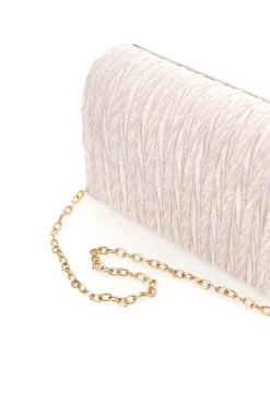 Borsa da sera rosa a mano con tracolla rimovibile COVERI COLLECTION SERA 099