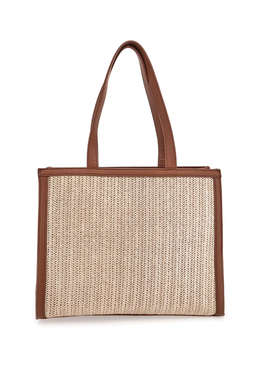 Borsa da spalla effetto intrecciato Laura Biagiotti AMPUR