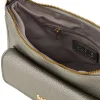 Borsa grigio metallizzato con tasca frontale Basile 11950EDOLL