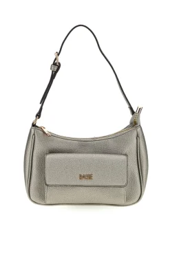 Borsa grigio metallizzato con tasca frontale Basile 11950EDOLL