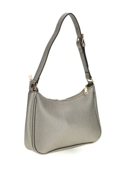 Borsa grigio metallizzato con tasca frontale Basile 11950EDOLL
