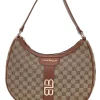 Borsa logata marrone a spalla con dettaglio logo Laura Biagiotti LB25W-255-7