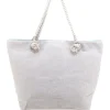 Borsa mare azzurra con stampa fantasia e pochette Juice ELBA 169