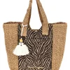 Borsa mare beige con fantasia Renato balestra 62140/ZAN2