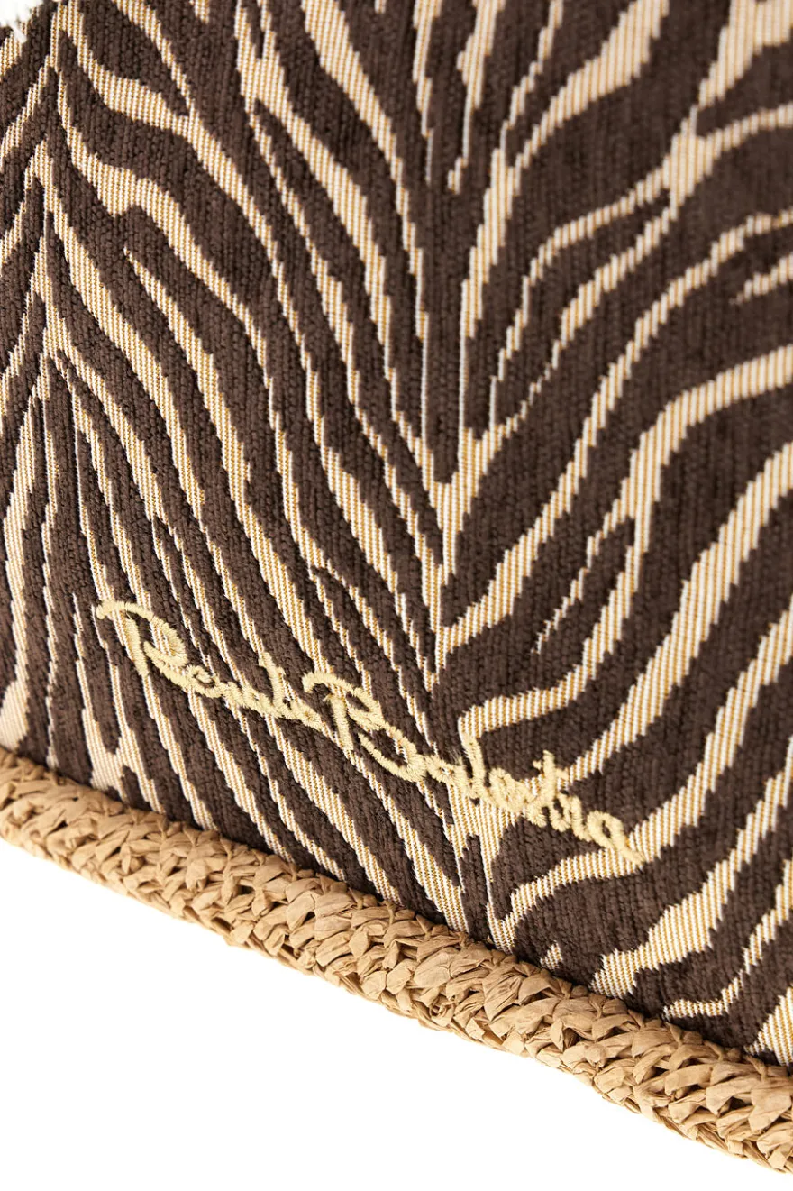 Borsa mare beige con fantasia Renato balestra 62140/ZAN2