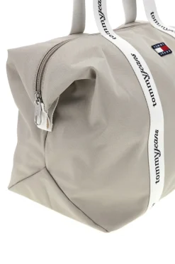 Borsa Mare Beige in Tessuto con Manici con Logo Tommy Jeans 18461