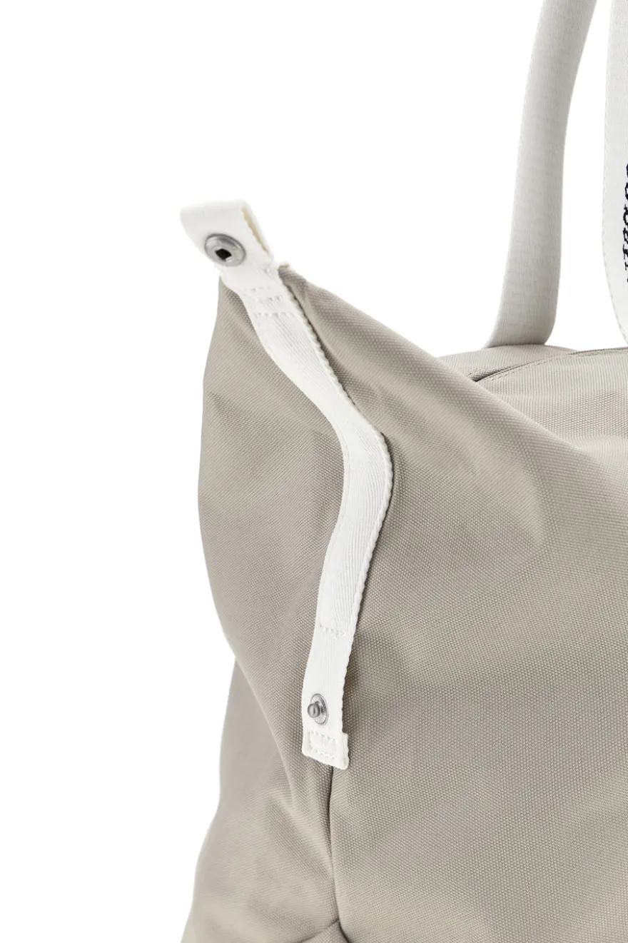 Borsa Mare Beige in Tessuto con Manici con Logo Tommy Jeans 18461