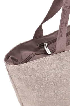 Borsa mare beige rosa con zip Renato Balestra 61099/MIAB3