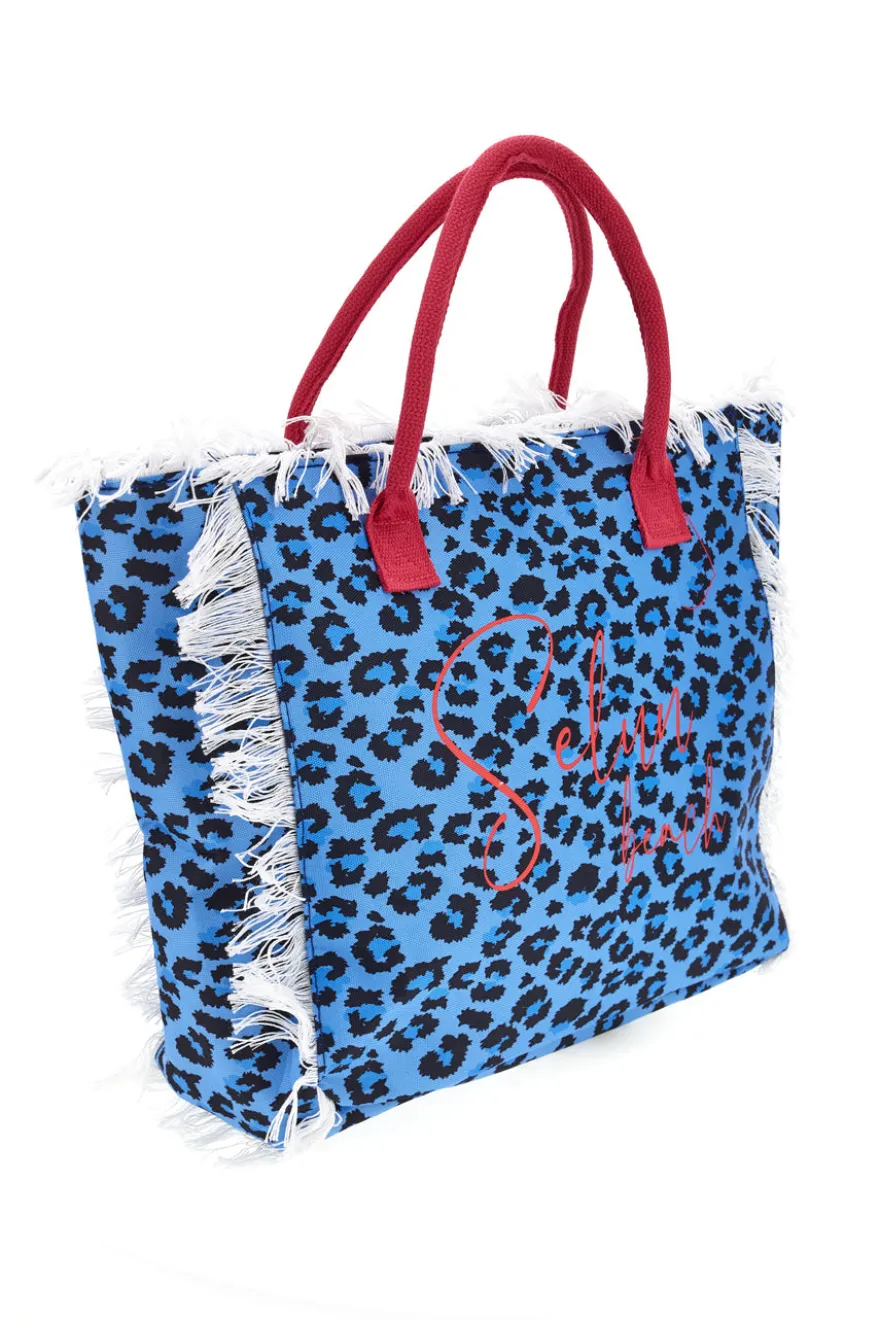 Borsa mare blu animalier Selun 261004