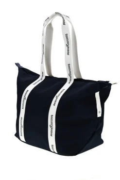 Borsa Mare Blu in Tessuto con Manici con Logo Tommy Jeans 18461