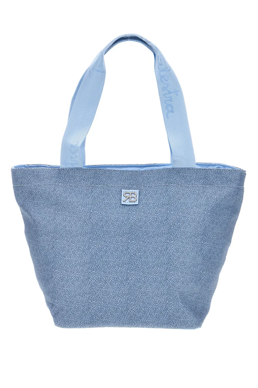 Borsa mare celeste con zip Renato Balestra 61030/MIAB3
