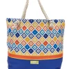 Borsa mare con pochette fantasia multicolore Juice Ischia 0169