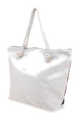 Borsa mare leopardata con manici corda Juice ITACA