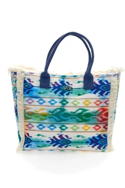 Borsa mare multicolor con fantasia etnica Basile BA26431