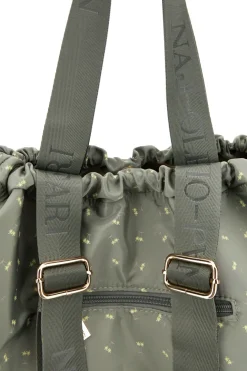 Borsa mare verde fantasia trasformabile in zaino Naj-oleari 61988/MIAP2