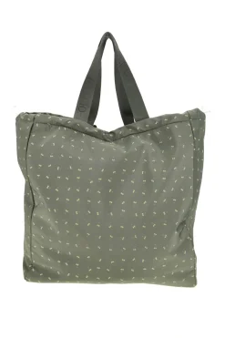 Borsa mare verde fantasia trasformabile in zaino Naj-oleari 61988/MIAP2
