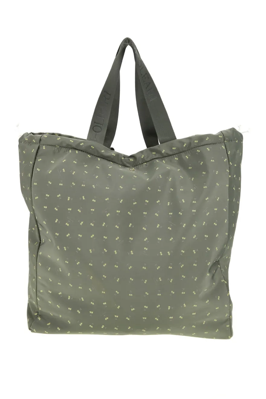 Borsa mare verde fantasia trasformabile in zaino Naj-oleari 61988/MIAP2