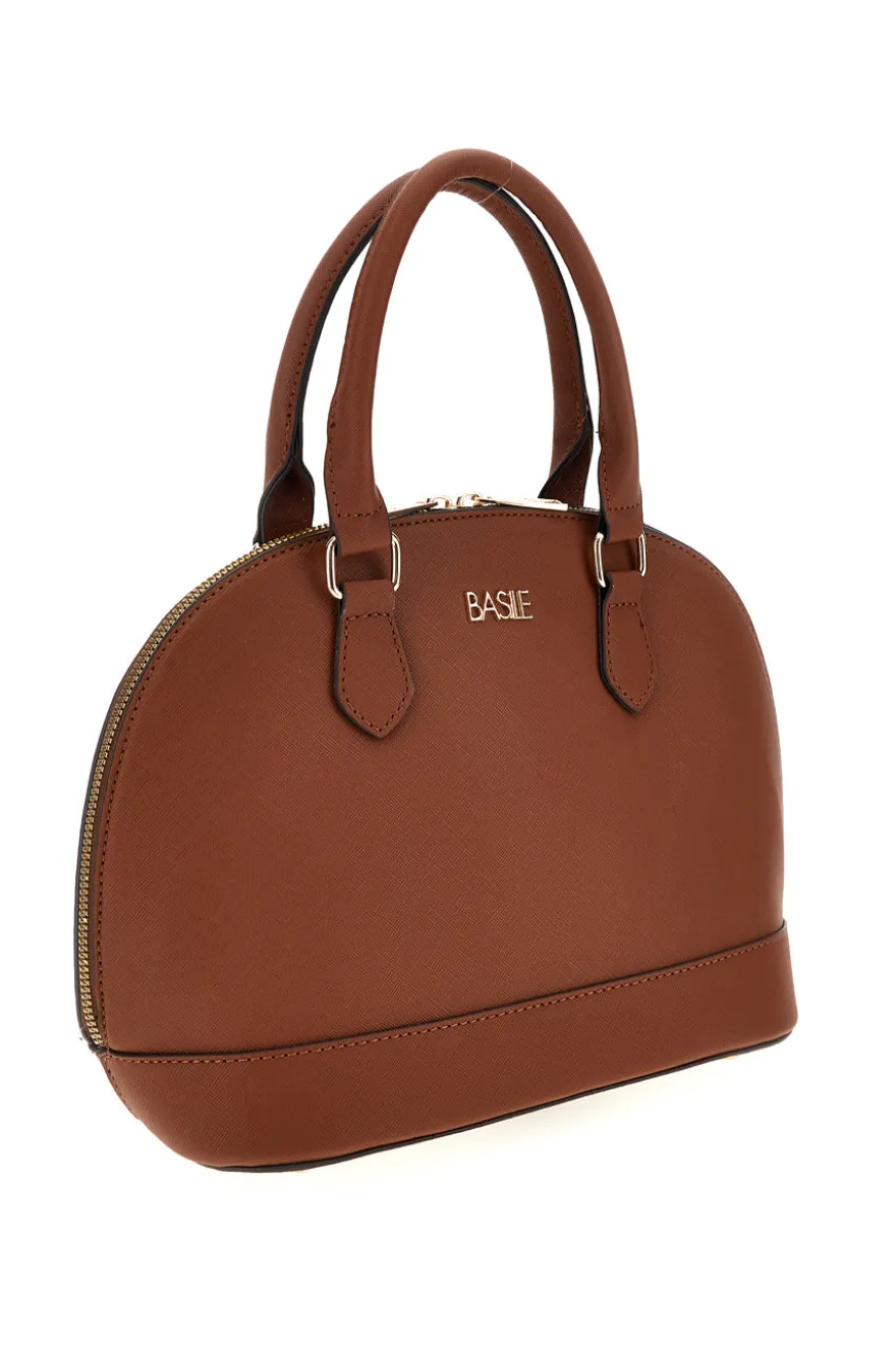 Borsa marrone con tracolla Basile BA1273SAF23