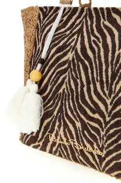 Borsa marrone fantasia con tracolla removibile Renato balestra 62001/ZAN2