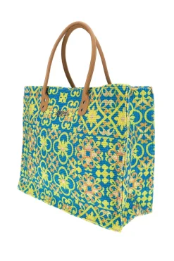 Borsa multicolor fantasia con manici Lejjou JJ90501