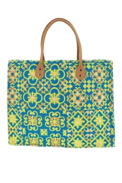 Borsa multicolor fantasia con manici Lejjou JJ90501