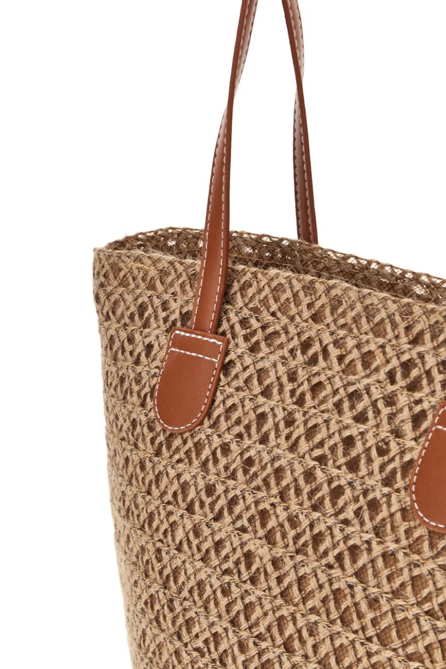 Borsa naturale intrecciata Selun 261002/E
