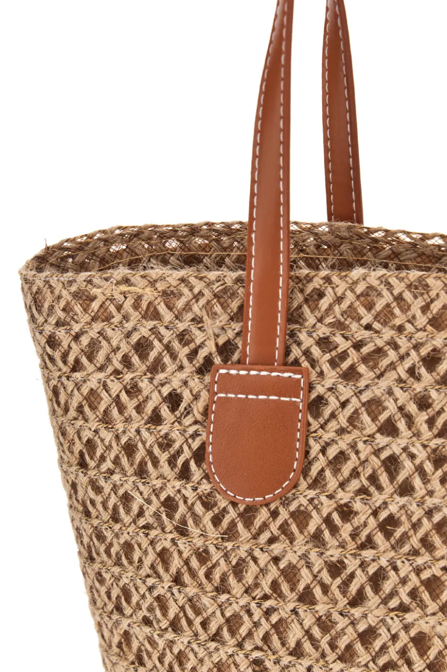 Borsa naturale intrecciata Selun 261002/E