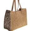 Borsa naturale intrecciata con charm Renato balestra 62141/ZAN2