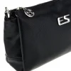 Borsa nera a tracolla compatta Emma spagnesi PU1461
