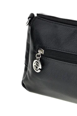 Borsa nera a tracolla compatta Emma spagnesi PU1461
