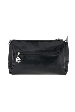 Borsa nera a tracolla compatta Emma spagnesi PU1461
