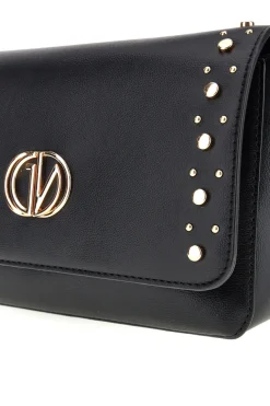 Borsa nera borchie e tracolla Guido vietri K30,376,B016