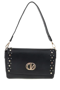 Borsa nera borchie e tracolla Guido vietri K30,376,B016