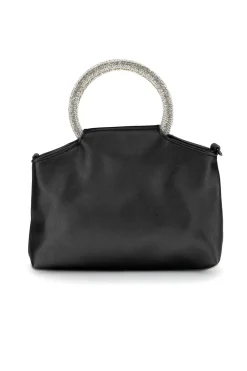 Borsa nera con manico gioiello Nbg SERA/1281