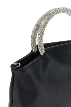Borsa nera con manico gioiello Nbg SERA/1281
