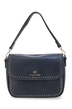 Borsa Nera con Tracolla e Manico Rimovibili Double Check 18242-4